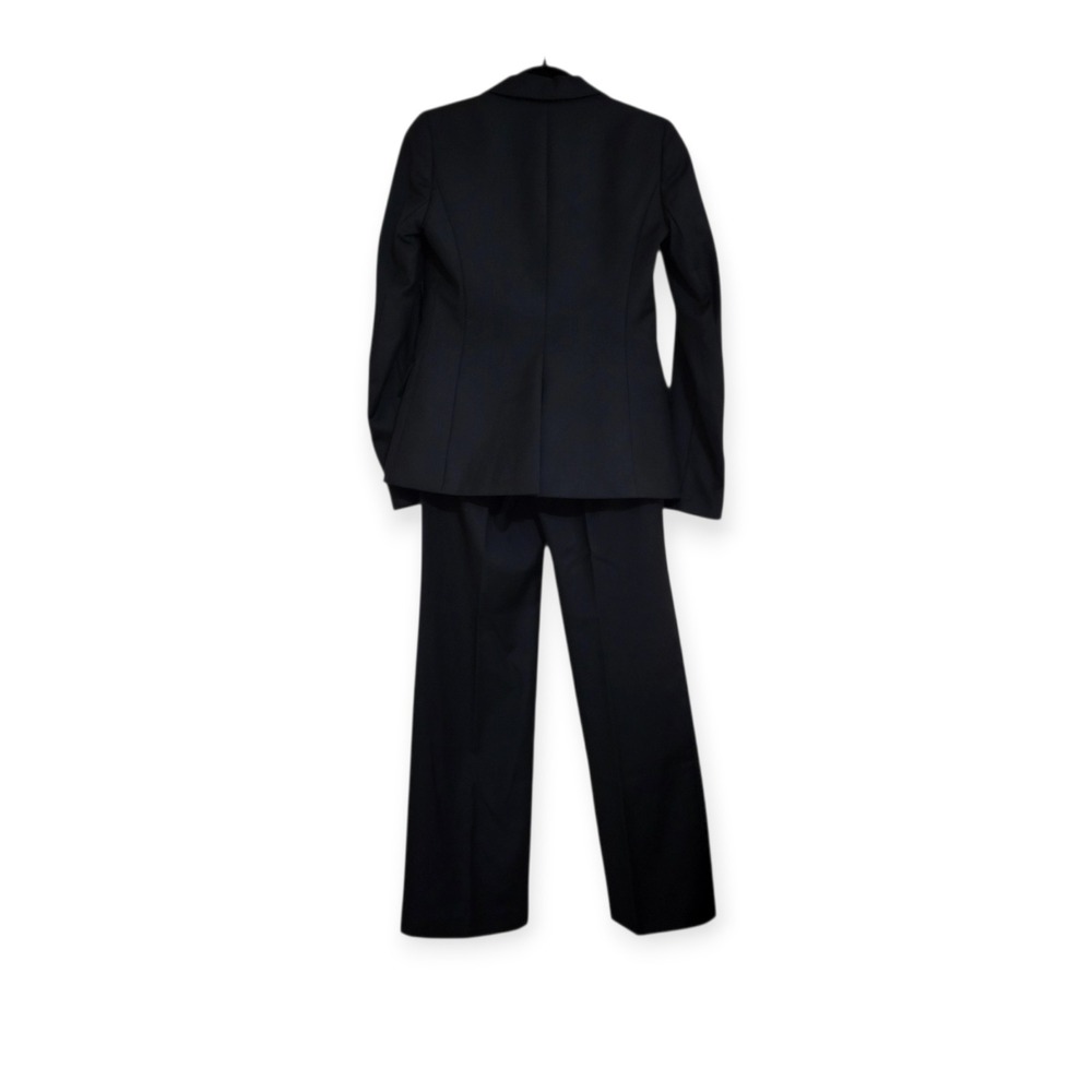 J.Crew Womens 2/4 Black Super 120s Wool Suit Blazer City Fit Pants Corp Siren - Picture 12 of 13